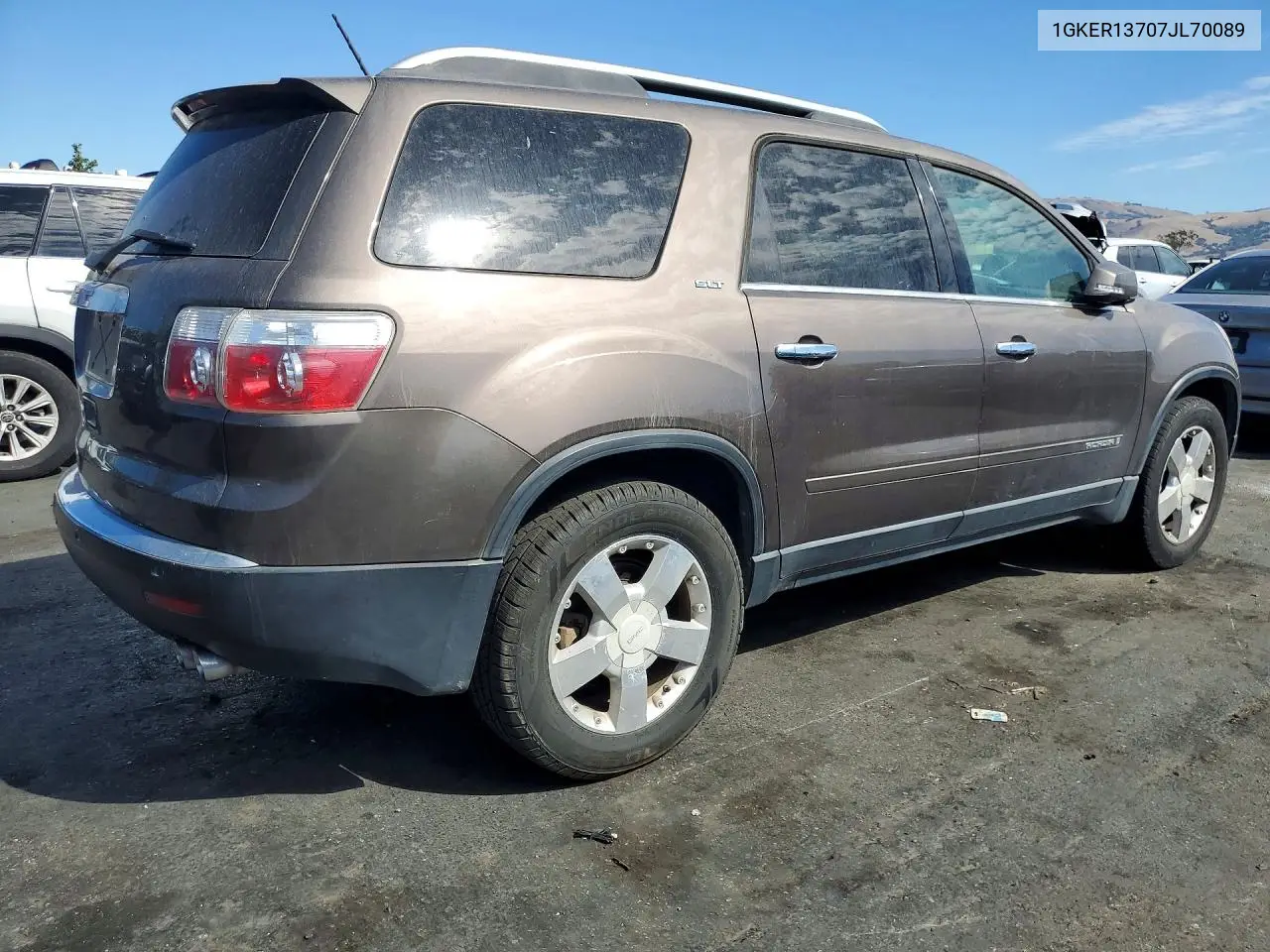 2007 GMC ACADIA VIN 1GKER23707J170089 — фото 3