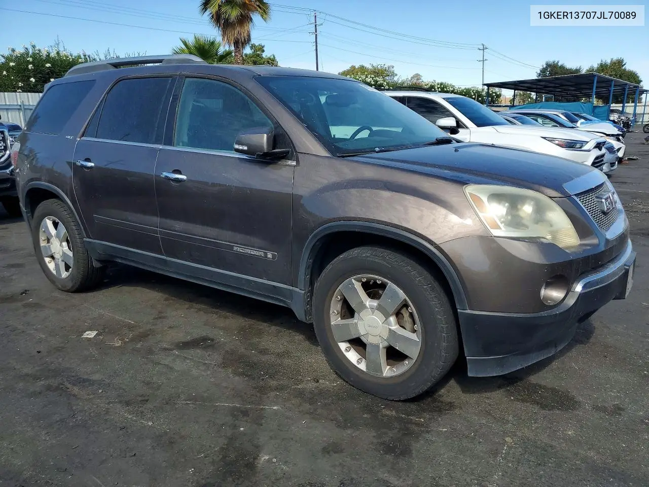 2007 GMC ACADIA VIN 1GKER23707J170089 — фото 4