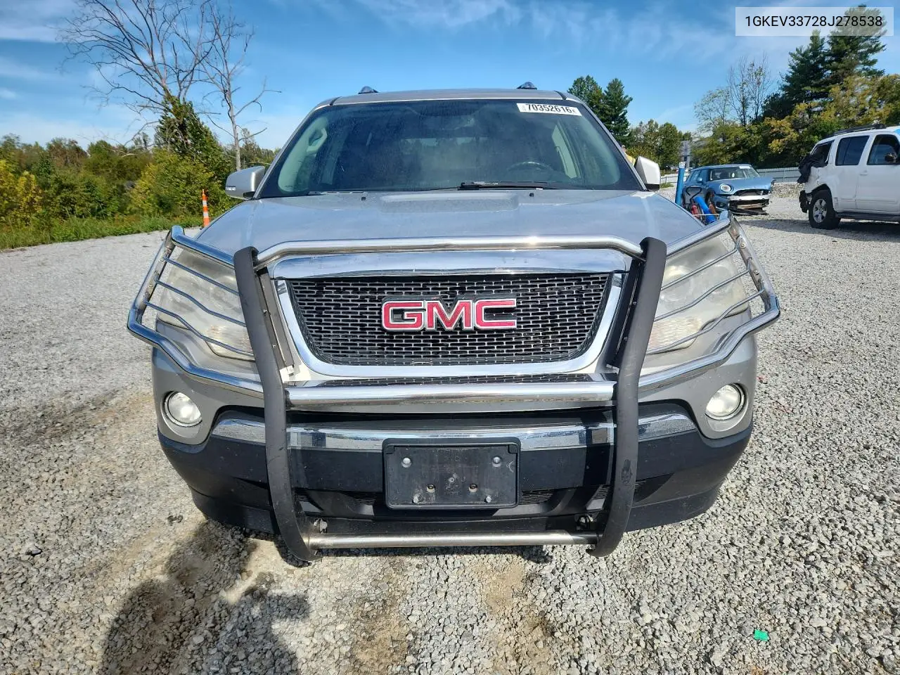 2008 GMC ACADIA VIN 1GKEV33728J278538 — фото 5