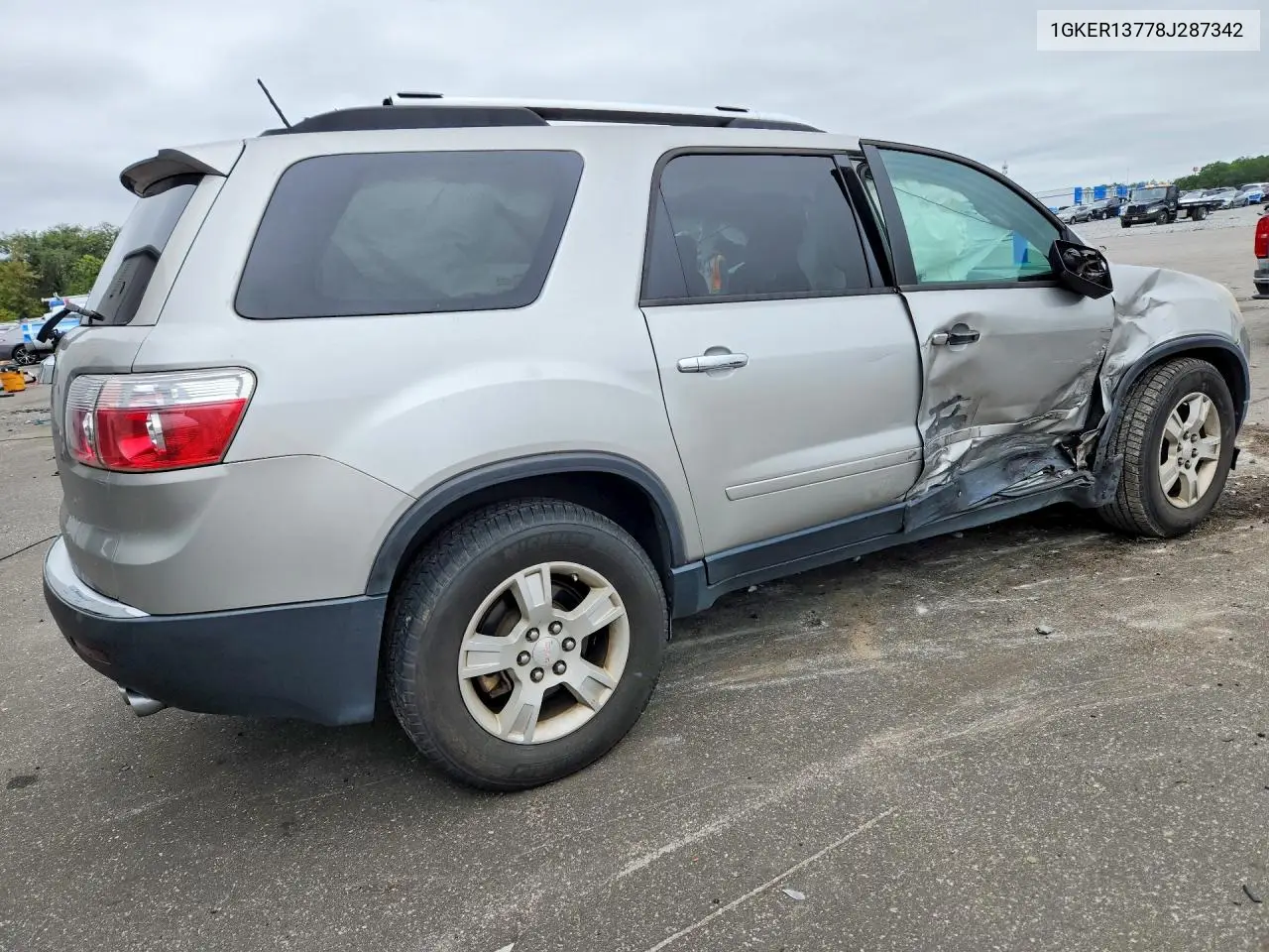 2008 GMC ACADIA VIN 1GKER13778J287342 — фото 3