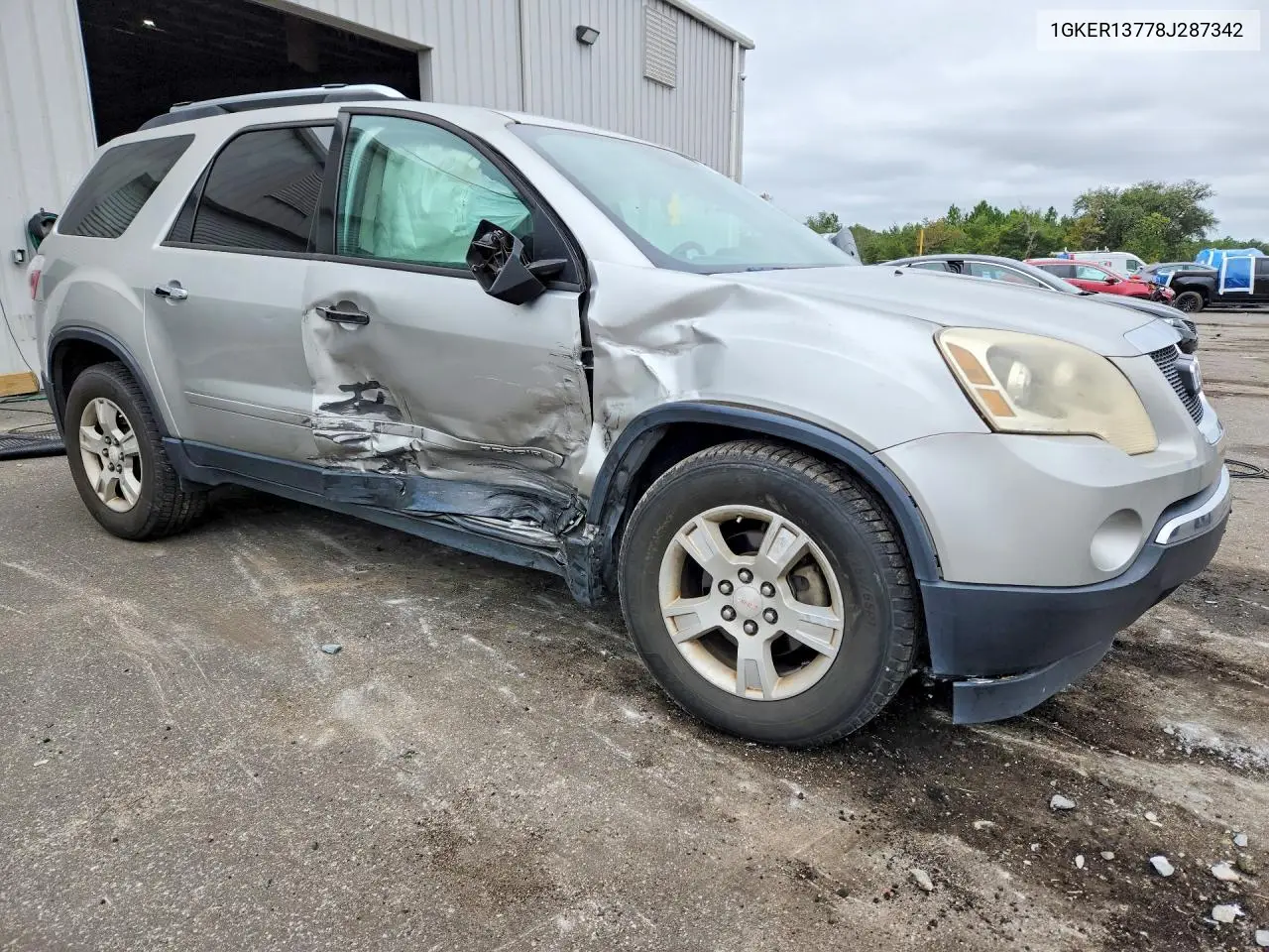 2008 GMC ACADIA VIN 1GKER13778J287342 — фото 4