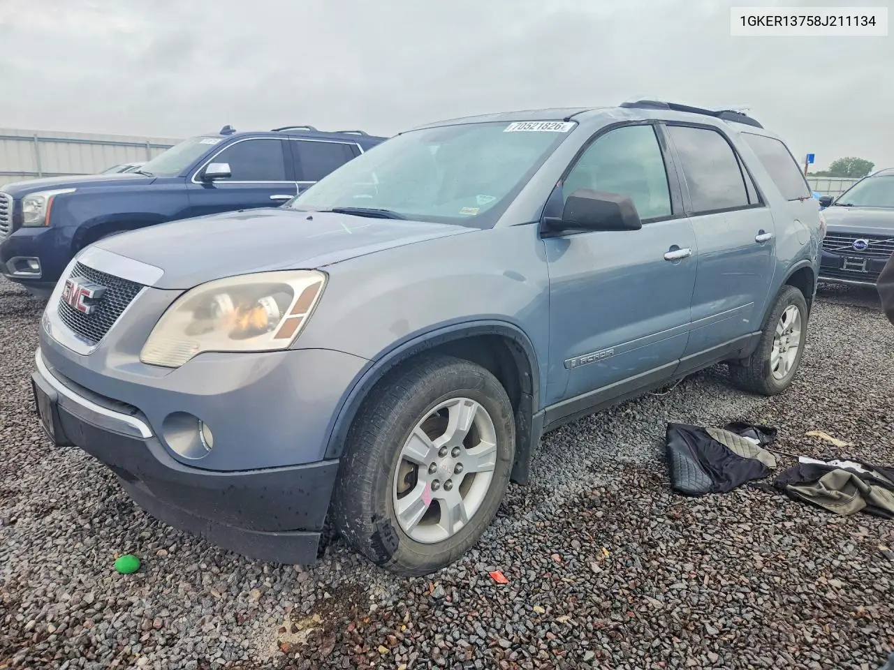 GMC ACADIA 2008, VIN 1GKER13758J211134