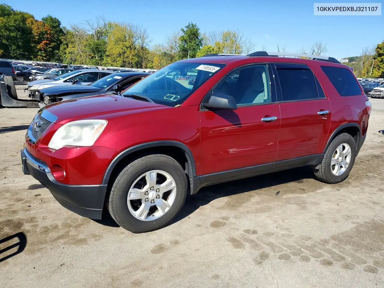 GMC ACADIA 2011, VIN 1GKKVPEDXBJ321107