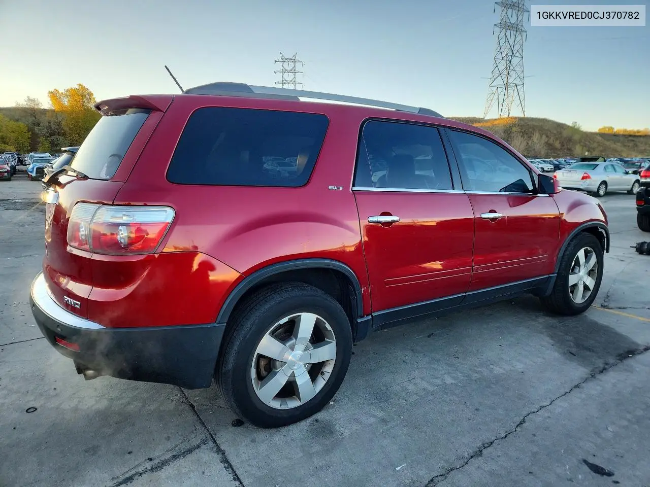 2012 GMC ACADIA VIN 1GKKVRED0CJ370782 — фото 3