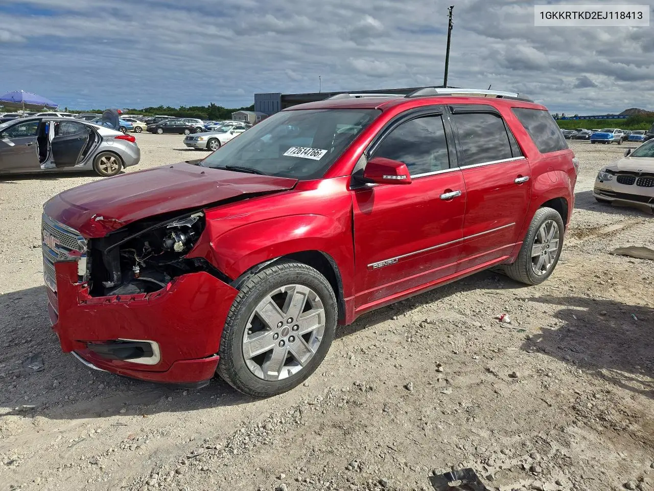 GMC ACADIA 2014, VIN 1GKKRTKD2EJ118413