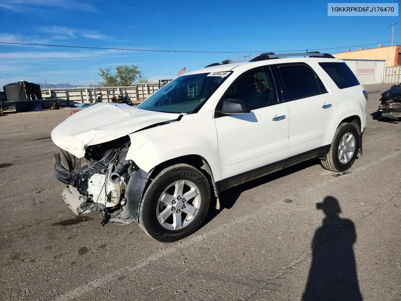 GMC ACADIA 2015, VIN 1GKKRPKD6FJ176470