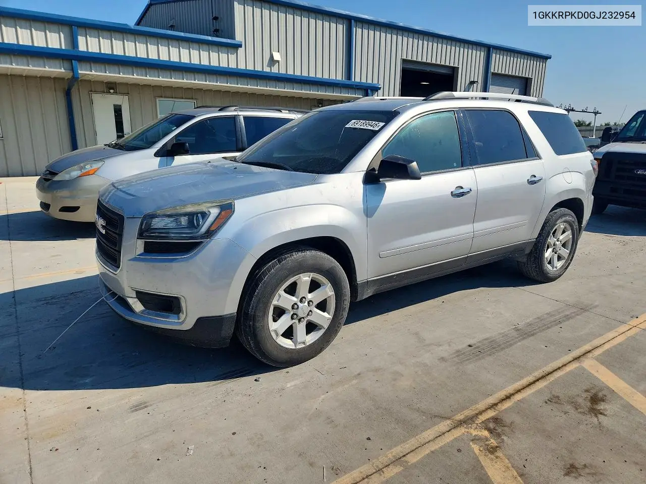 GMC ACADIA 2016, VIN 1GKKRPKD0GJ232954