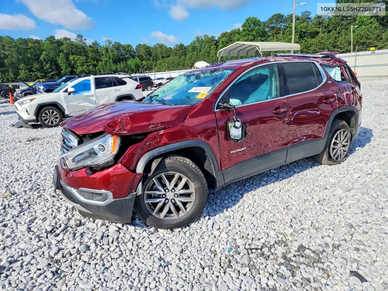 GMC ACADIA 2017, VIN 1GKKNLLS5HZ205771
