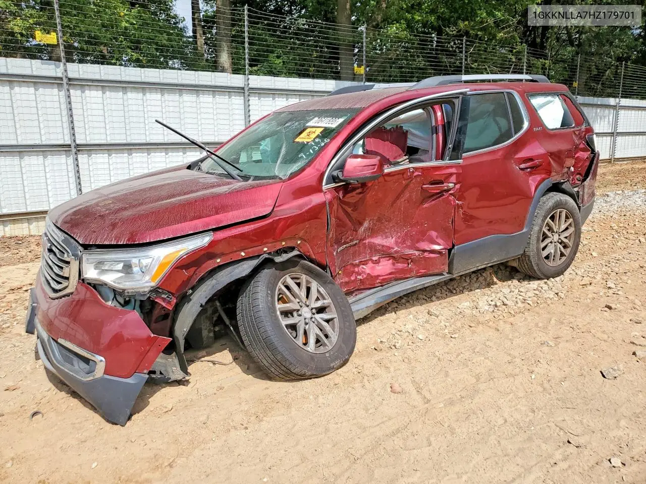 GMC ACADIA 2017, VIN 1GKKNLLA7HZ179701
