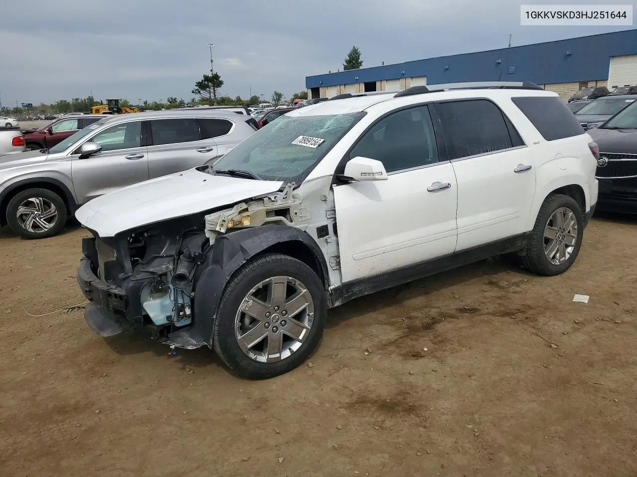 GMC ACADIA 2017, VIN 1GKKVSKD3HJ251644