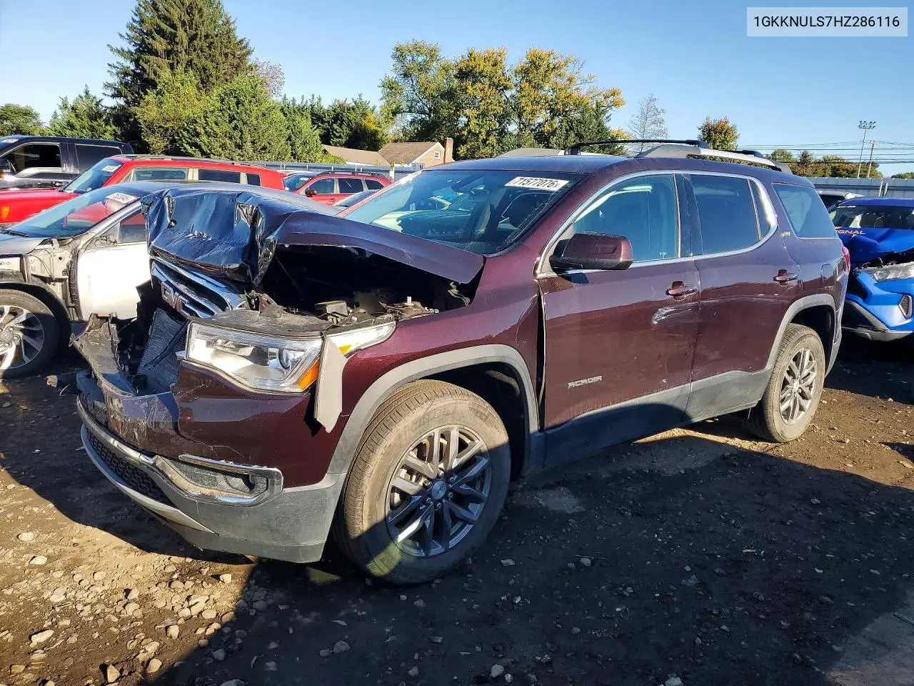 GMC ACADIA 2017, VIN 1GKKNULS7HZ286116