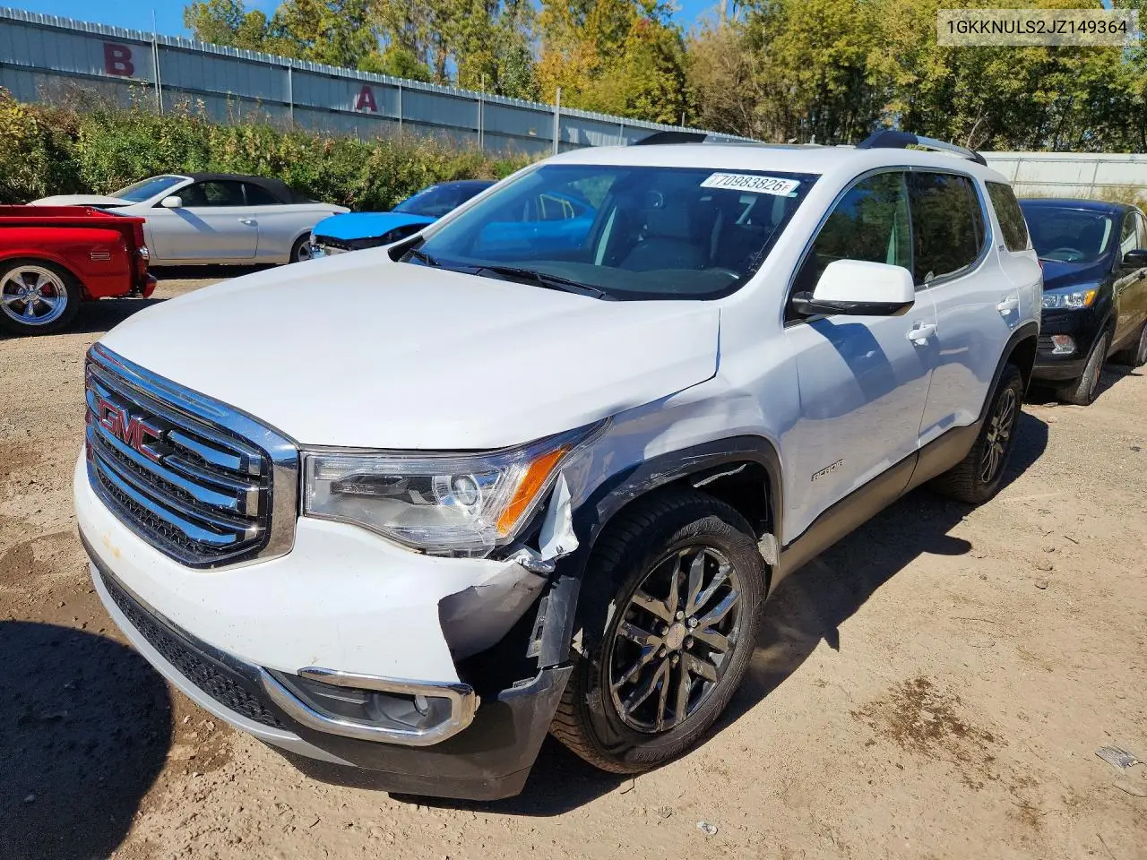 GMC ACADIA 2018, VIN 1GKKNULS2JZ149364