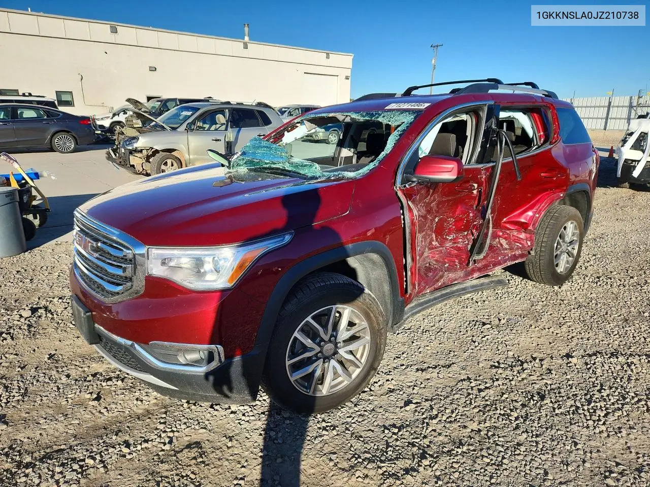 GMC ACADIA 2018, VIN 1GKKNSLA0JZ210738