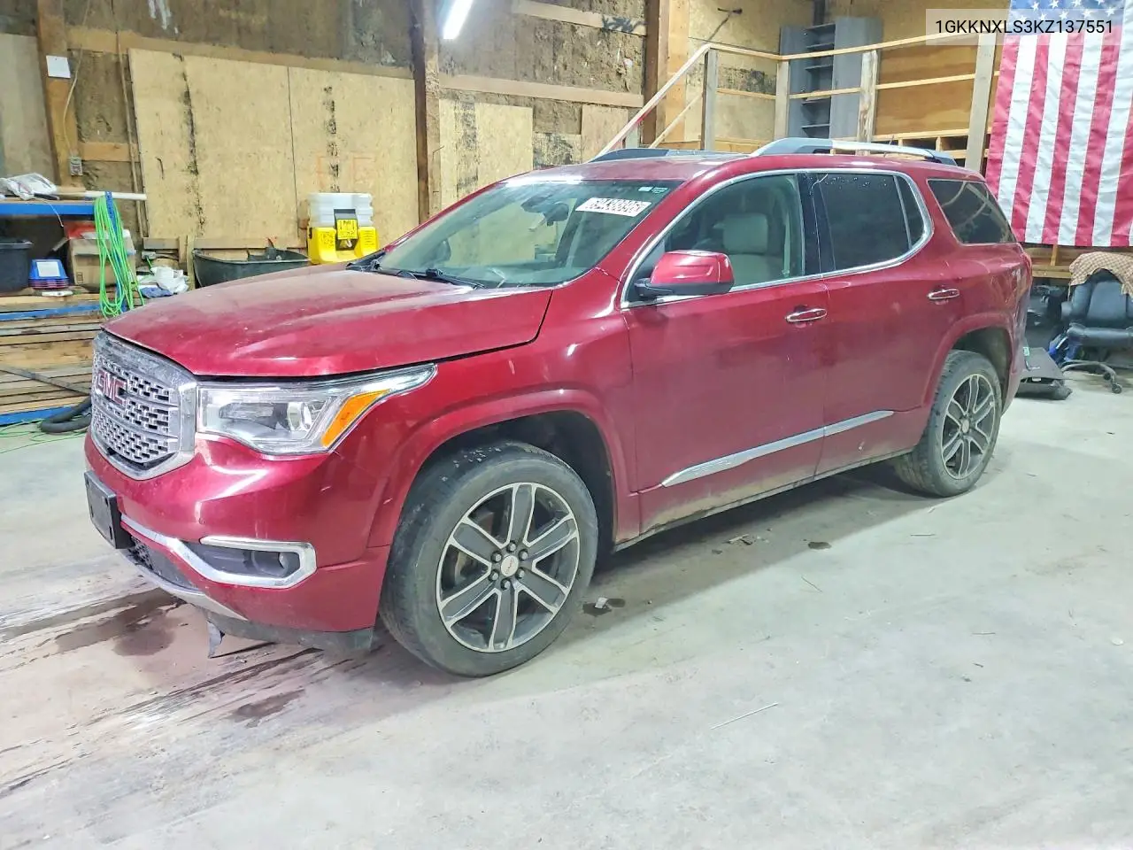 GMC ACADIA 2019, VIN 1GKKNXLS3KZ137551