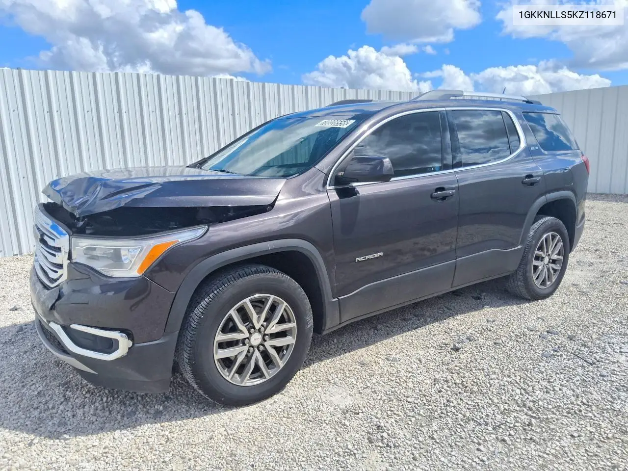 GMC ACADIA 2019, VIN 1GKKNLLS5KZ118671