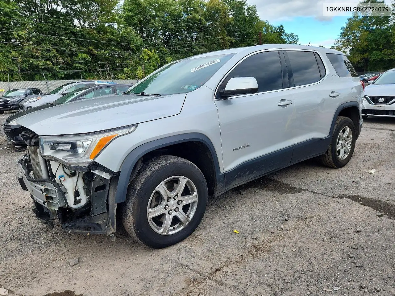 GMC ACADIA 2019, VIN 1GKKNRLS8KZ224079