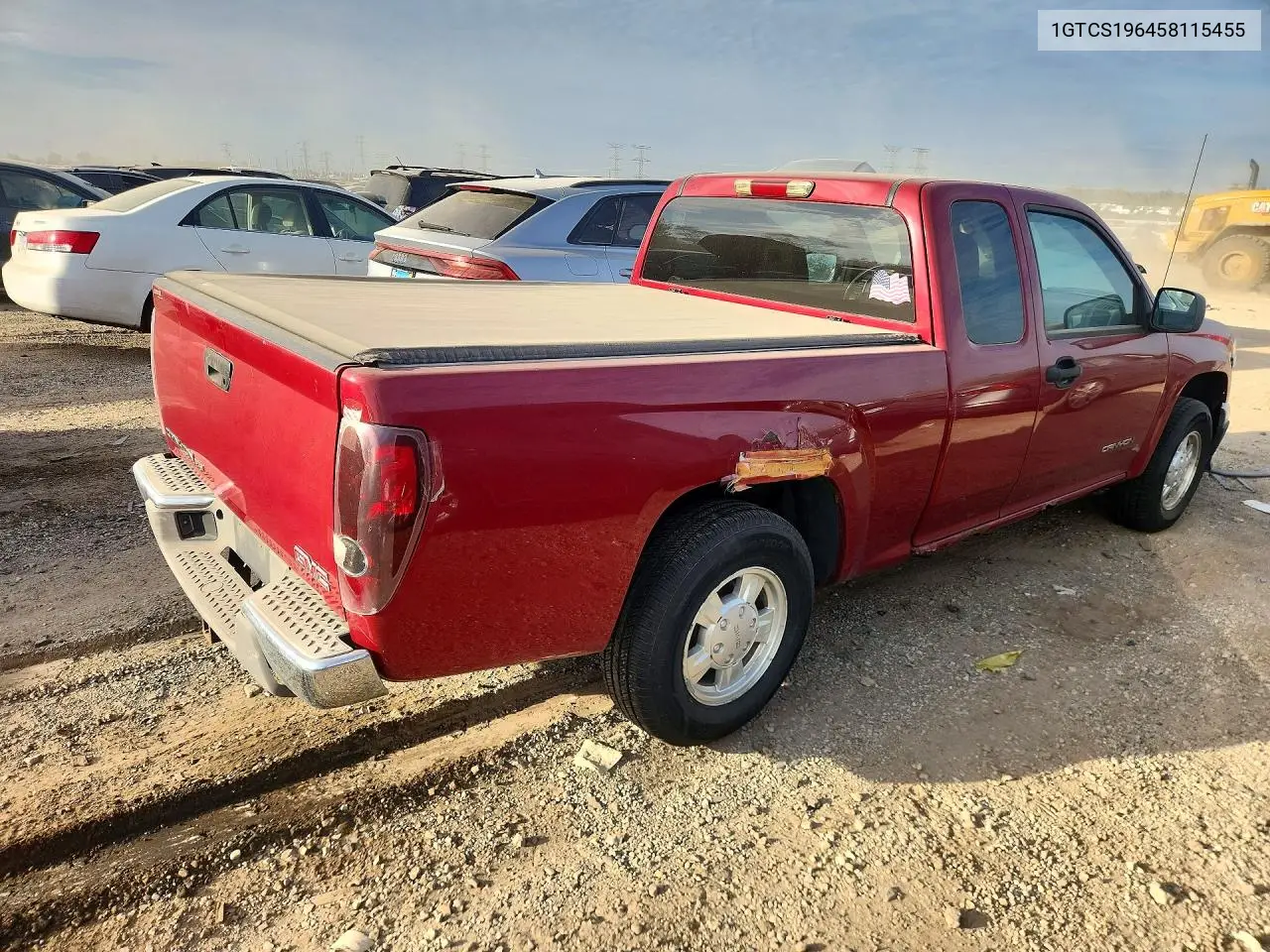 2005 GMC CANYON VIN 1GTCS196458115455 — фото 3