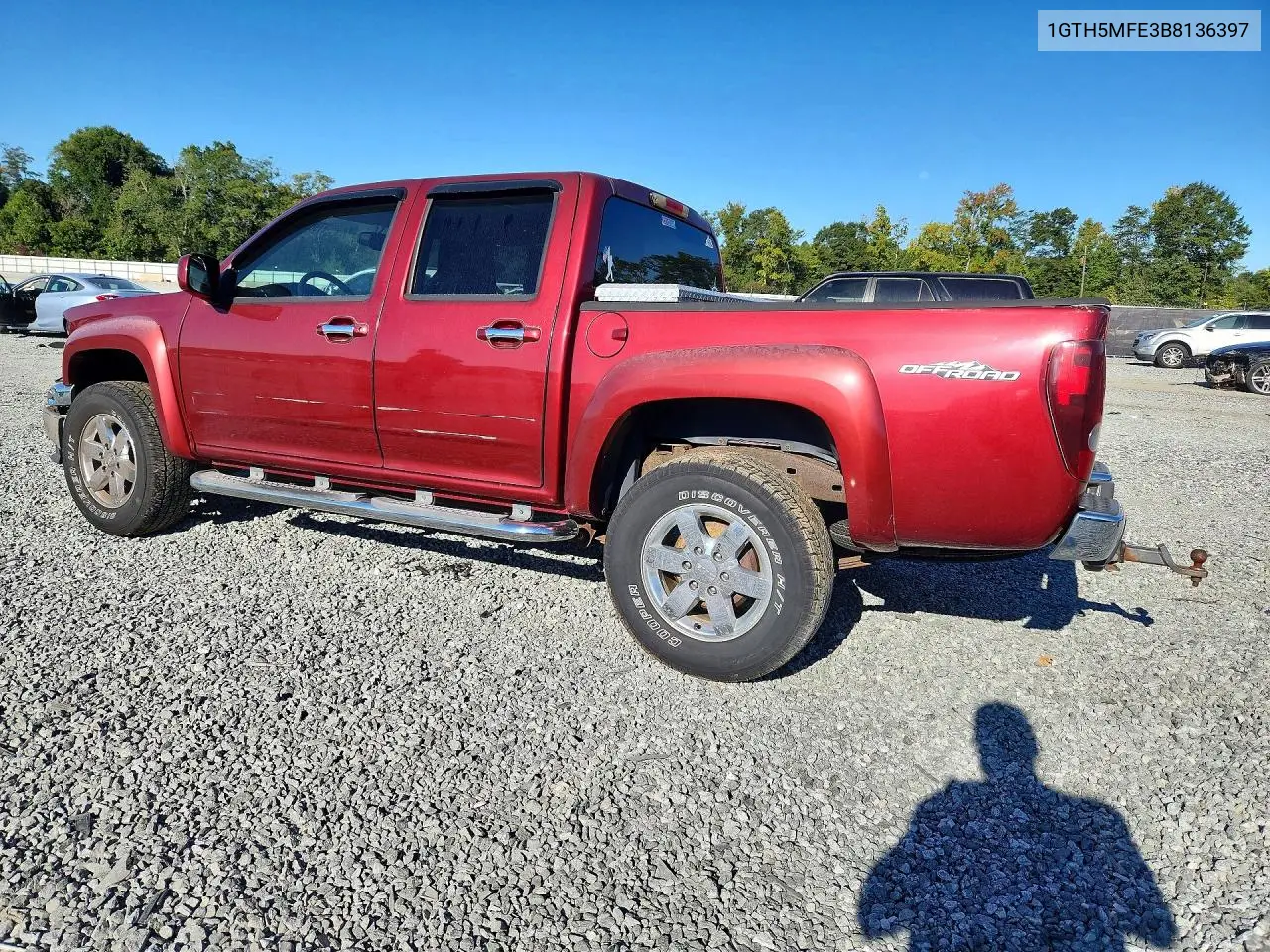 2011 GMC CANYON VIN 1GTH5MFE3B8136397 — фото 2