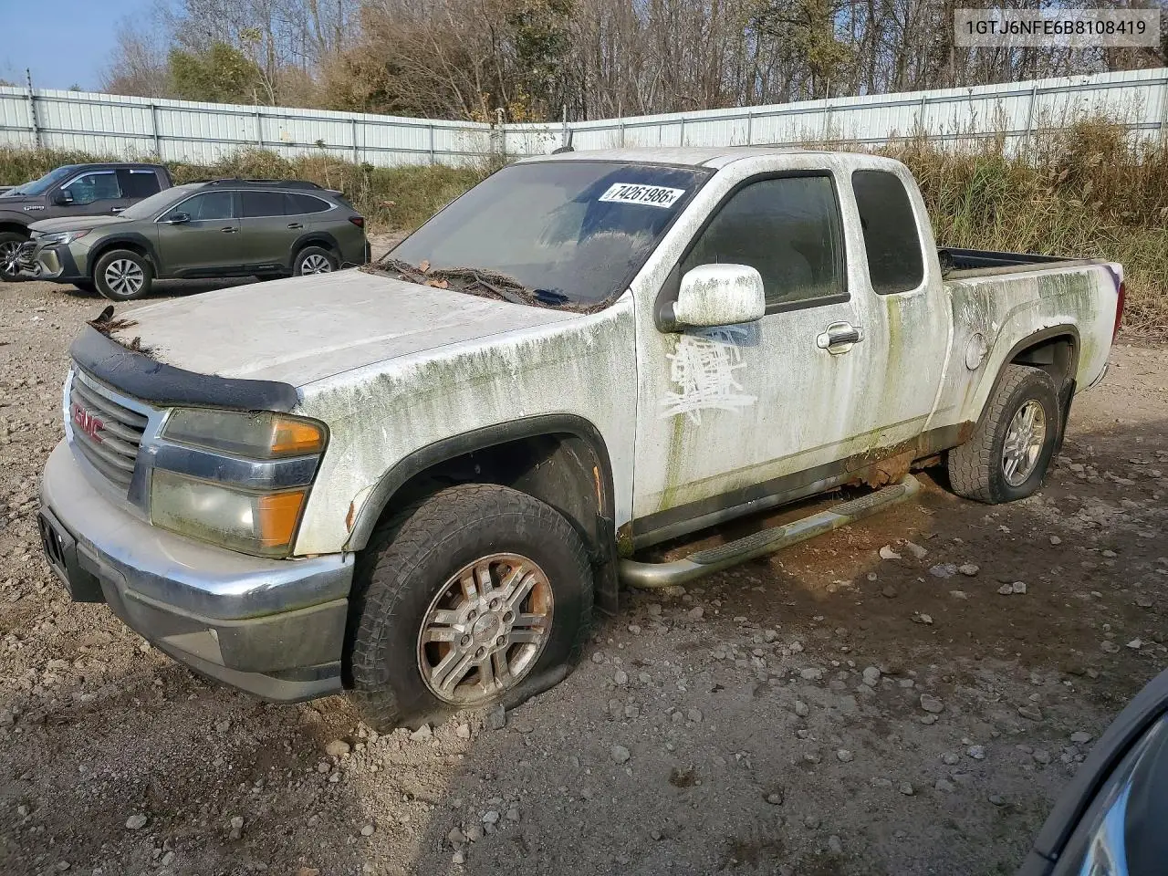GMC CANYON 2011, VIN 1GTJ6NFE6B8108419
