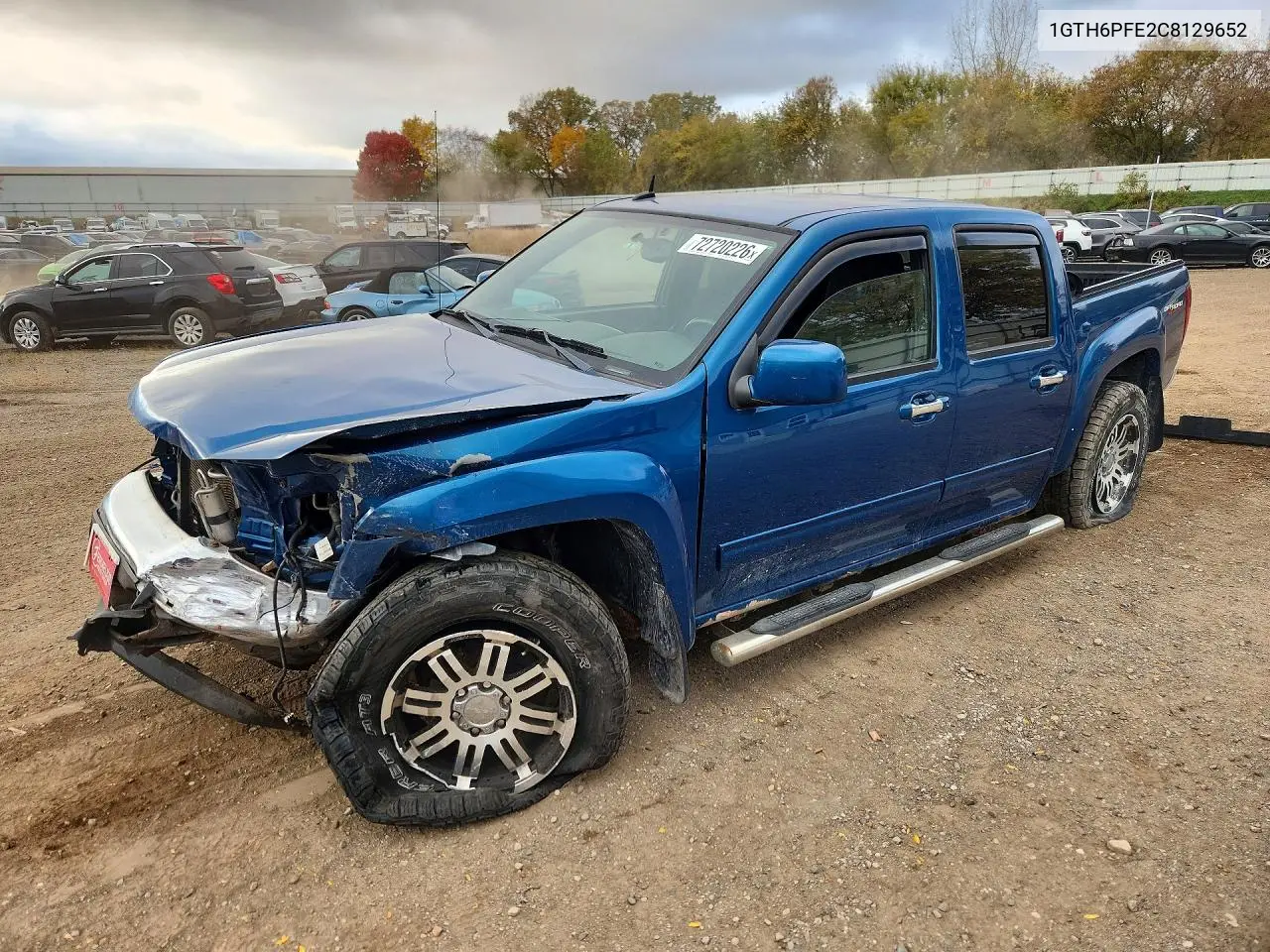 GMC CANYON 2012, VIN 1GTH6PFE2C8129652