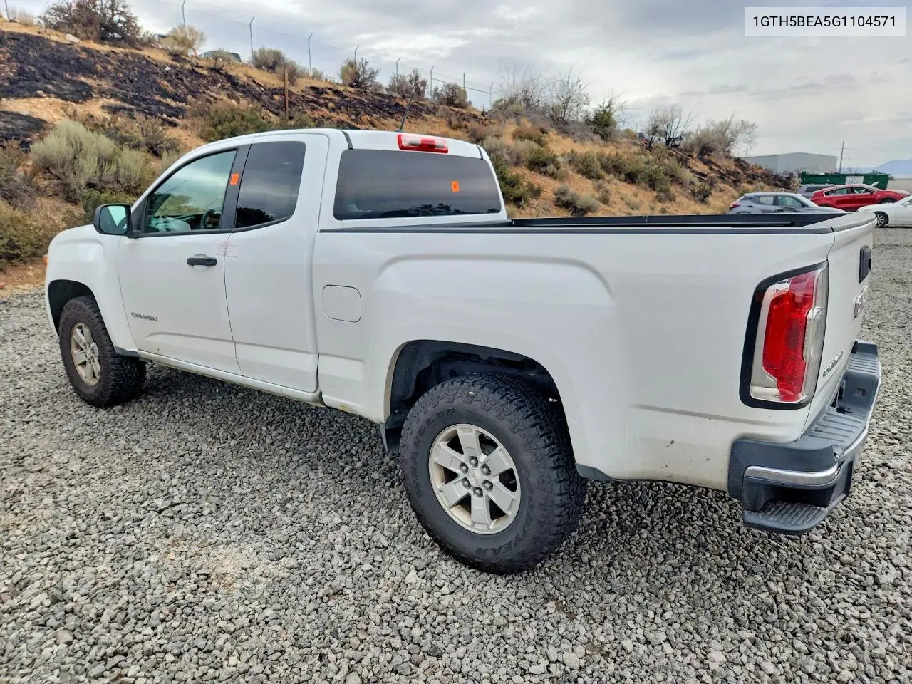 2016 GMC CANYON VIN 1GTH5BEA5G1104571 — фото 2