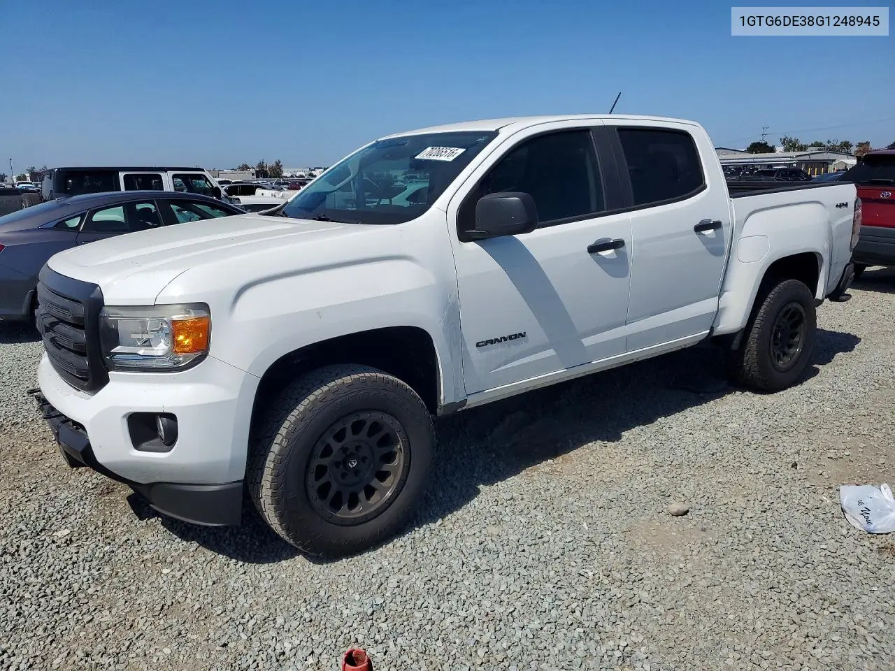 GMC CANYON 2016, VIN 1GTG6DE38G1248945