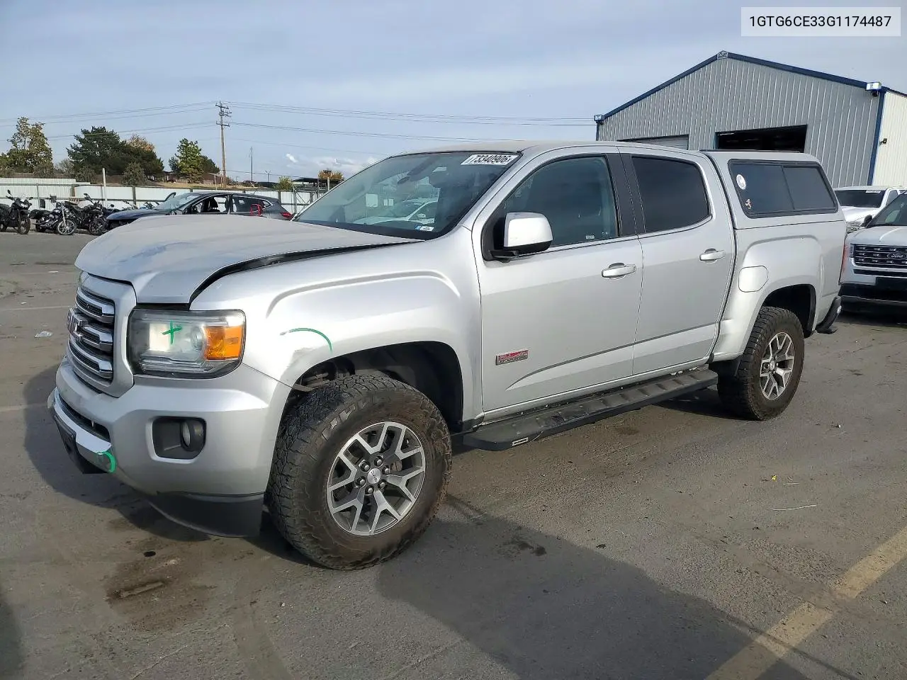GMC CANYON 2016, VIN 1GTG6CE33G1174487