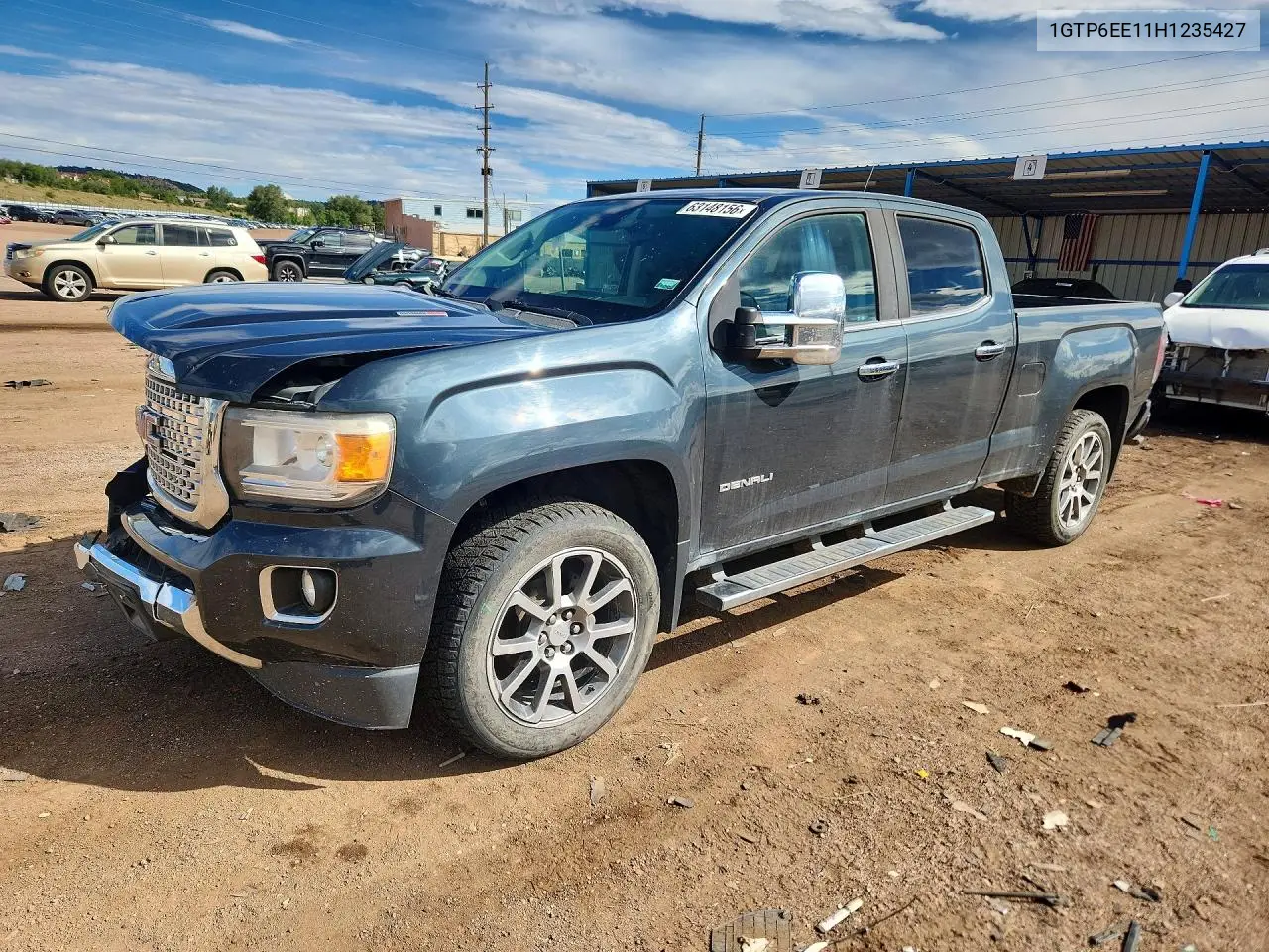 GMC CANYON 2017, VIN 1GTP6EE11H1235427
