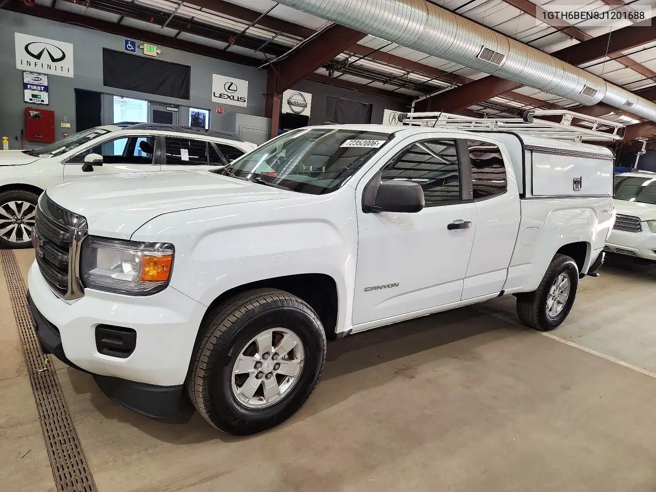 GMC CANYON 2018, VIN 1GTH6BEN8J1201688