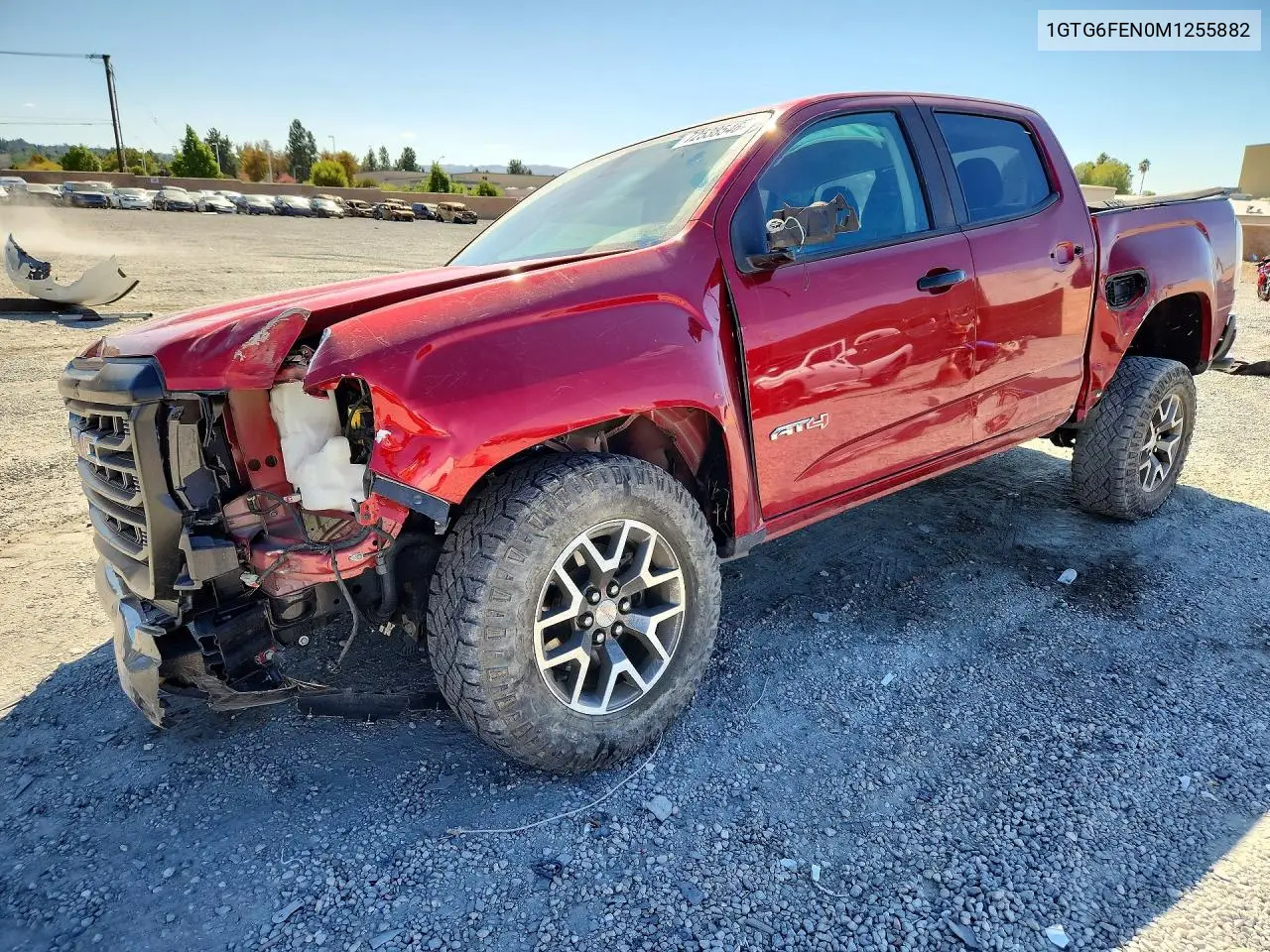 GMC CANYON 2021, VIN 1GTG6FEN0M1255882