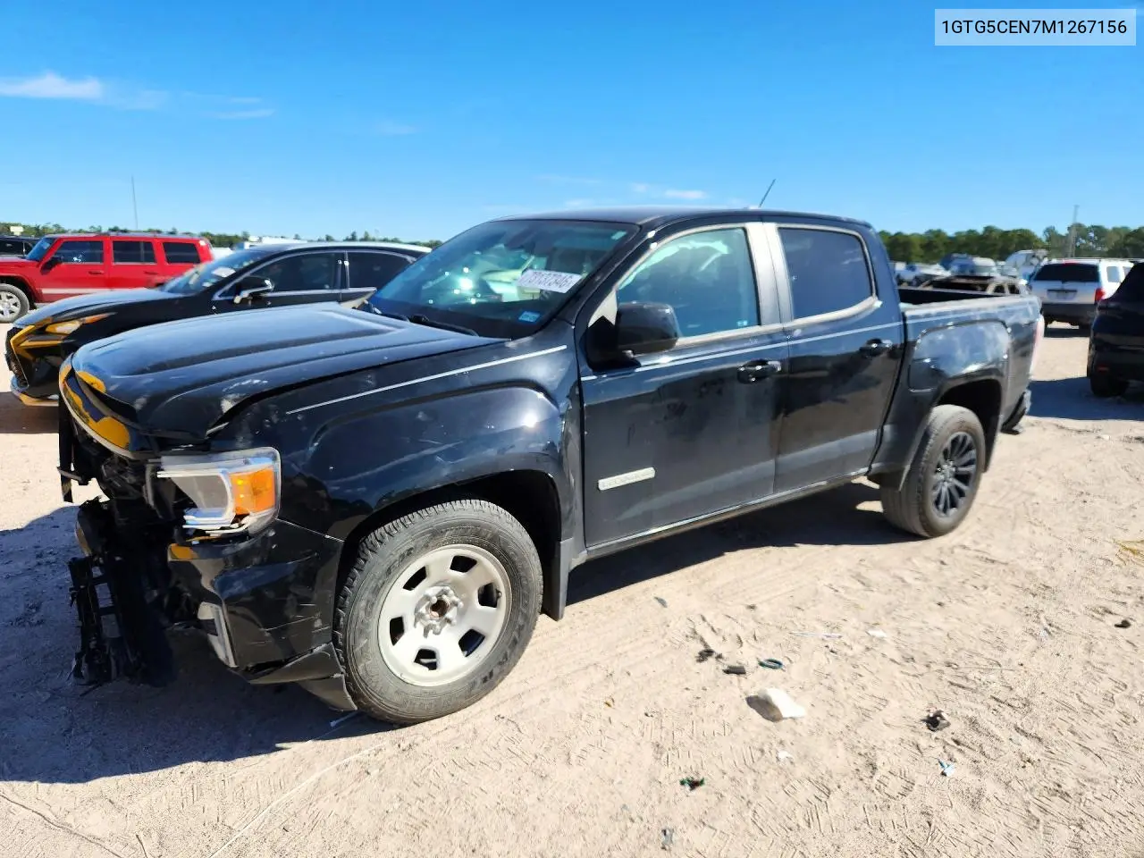 GMC CANYON 2021, VIN 1GTG5CEN7M1267156