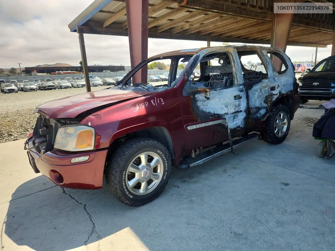 GMC ENVOY 2002, VIN 1GKDT13SX22394078