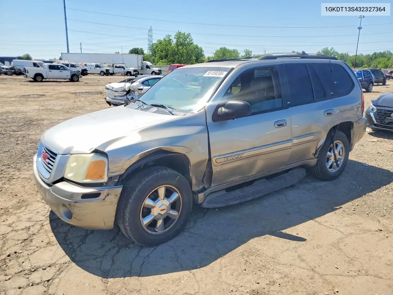 GMC ENVOY 2003, VIN 1GKDT13S432327364