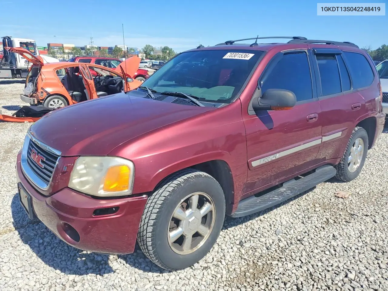 GMC ENVOY 2004, VIN 1GKDT13S042248419