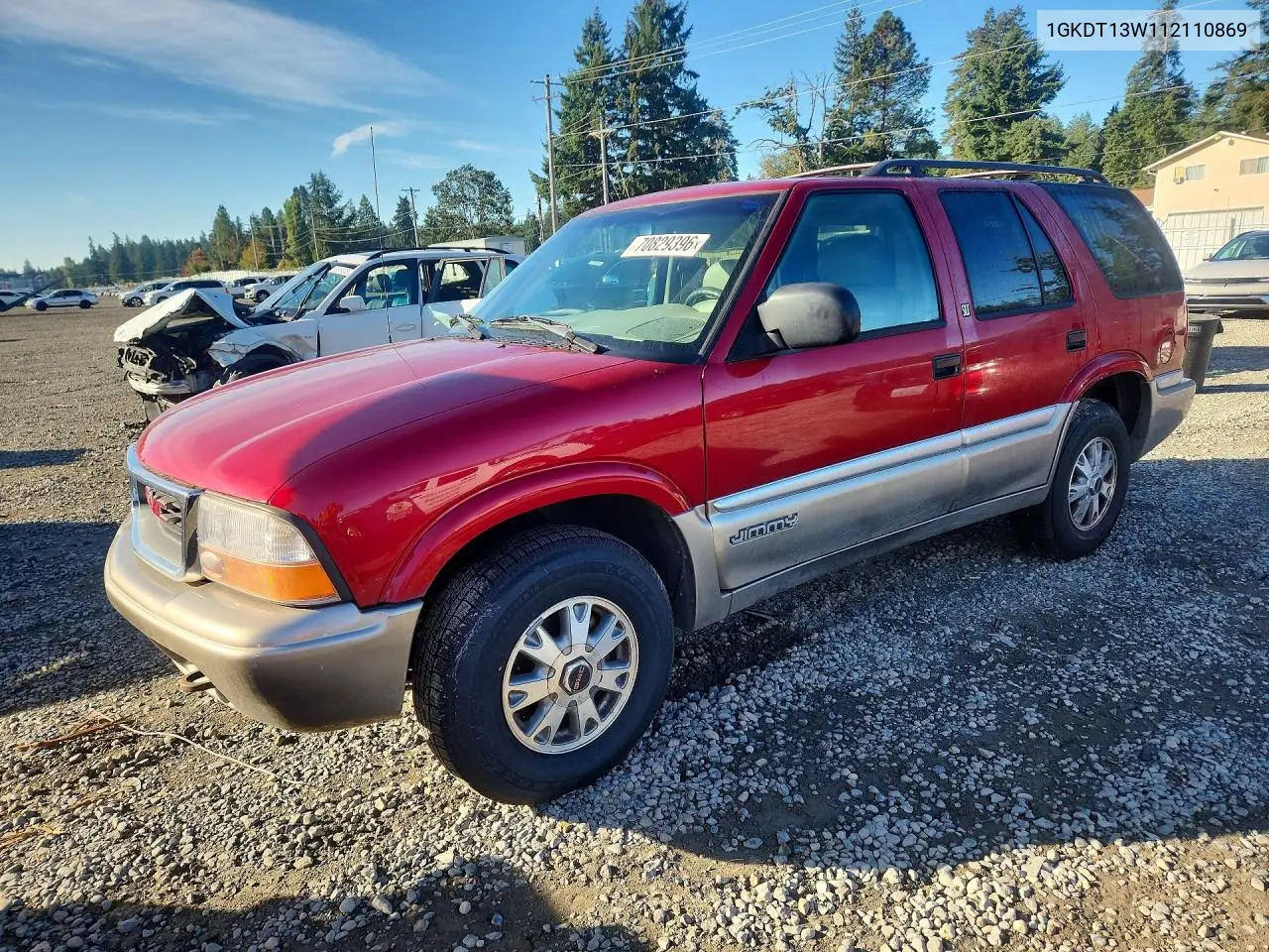 GMC JIMMY 2001, VIN 1GKDT13W112110869