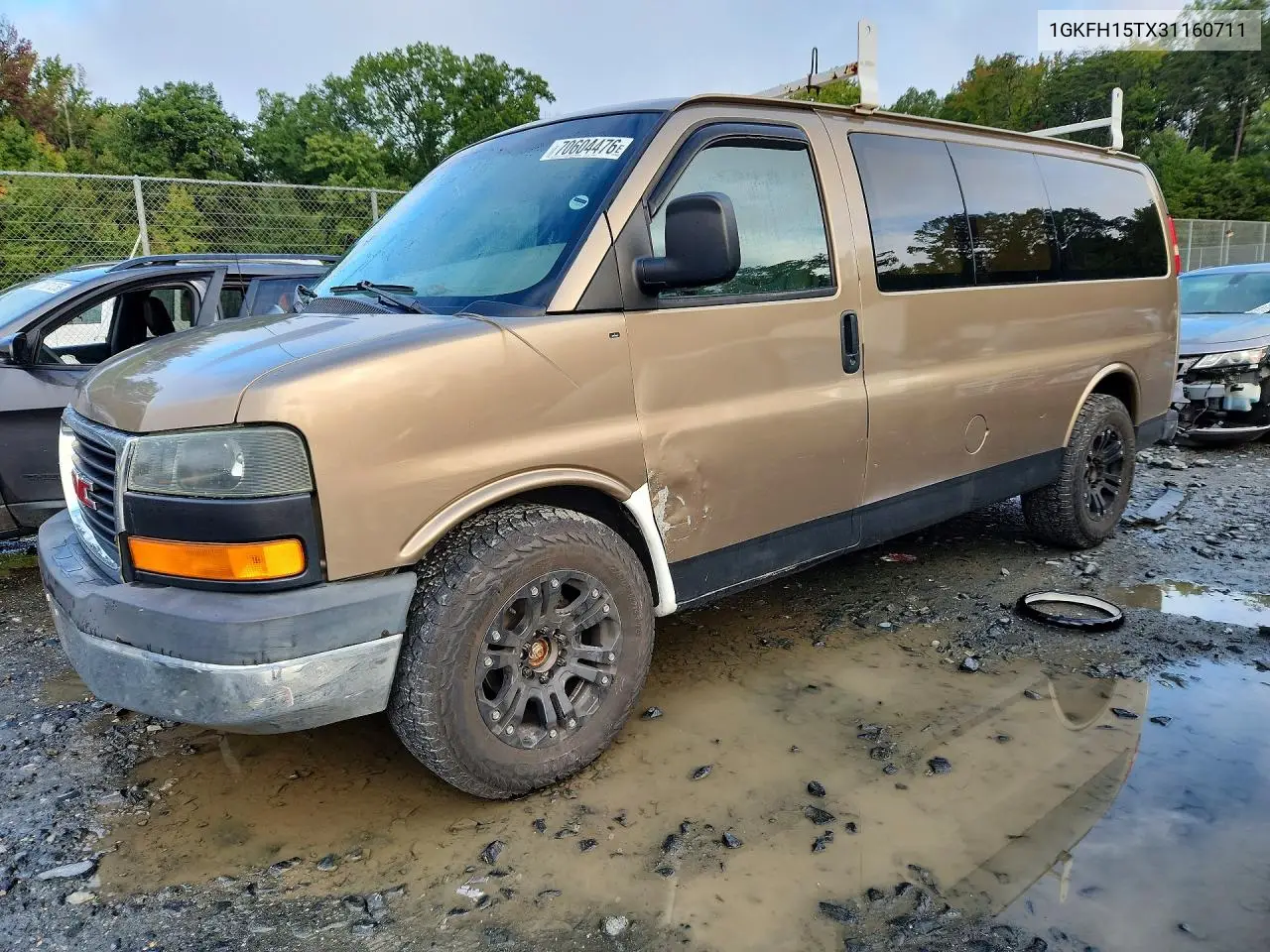 GMC SAVANA 2003, VIN 1GKFH15TX31160711