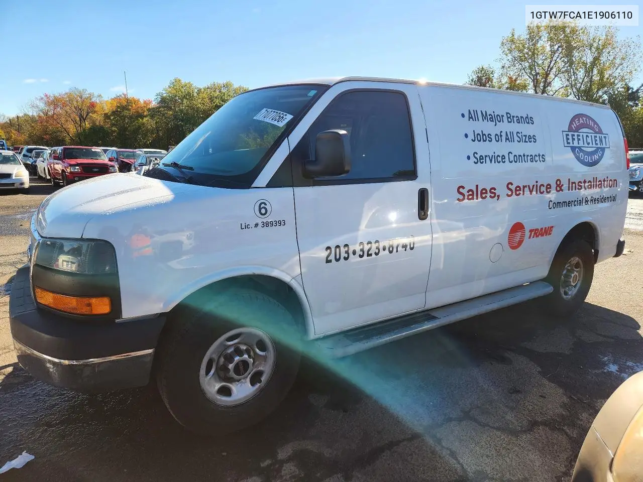 GMC SAVANA 2014, VIN 1GTW7FCA1E1906110