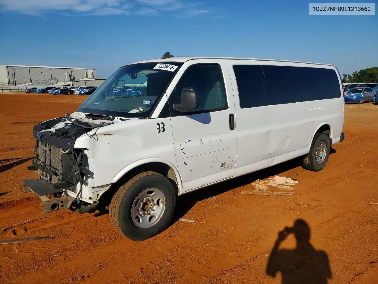 2020 GMC SAVANA VIN 1GJZ7NFB9L1213660 — фото 2