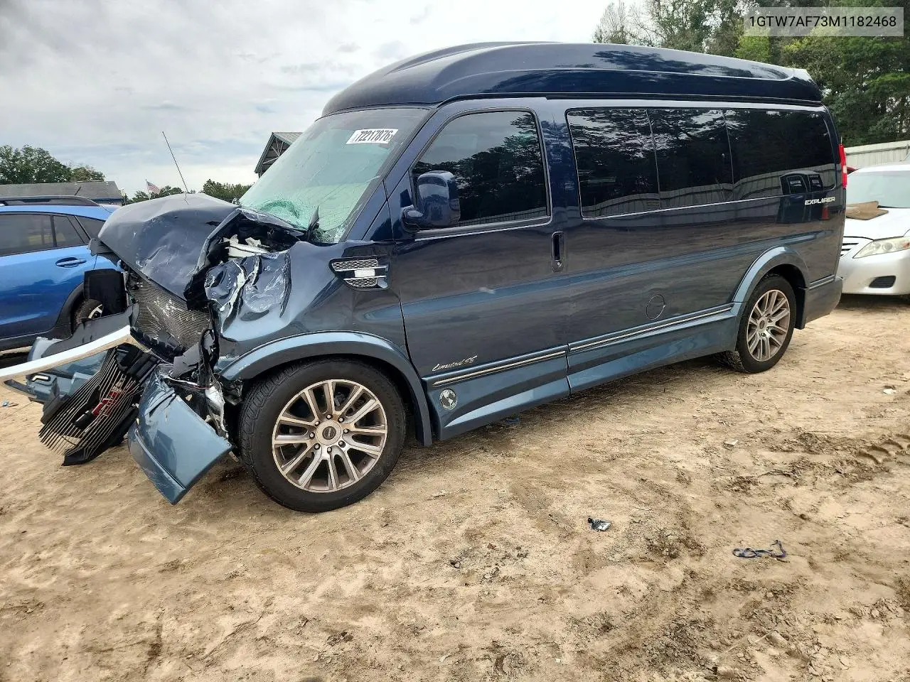 GMC SAVANA 2021, VIN 1GTW7AF73M1182468