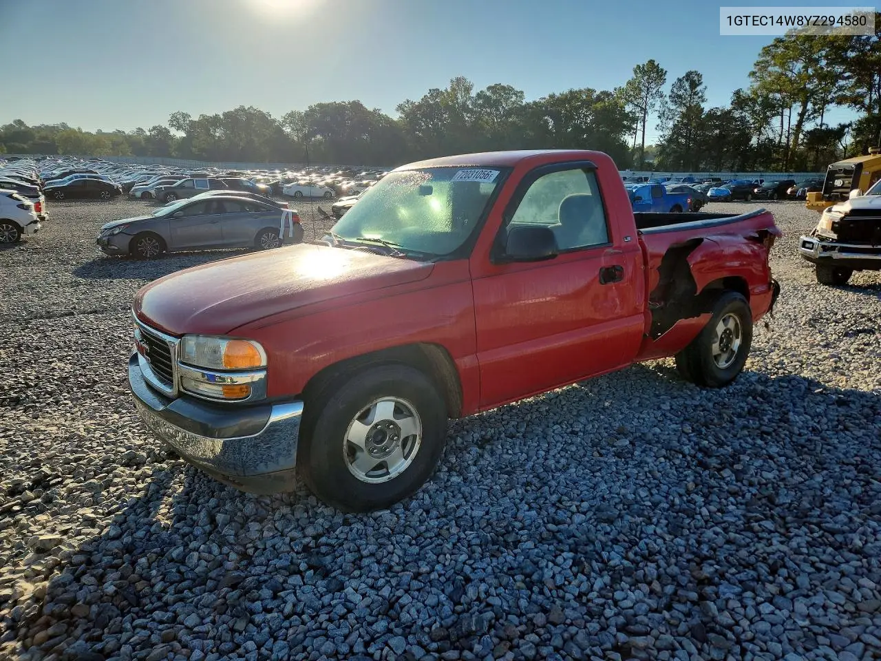 GMC SIERRA 2000, VIN 1GTEC14W8YZ294580