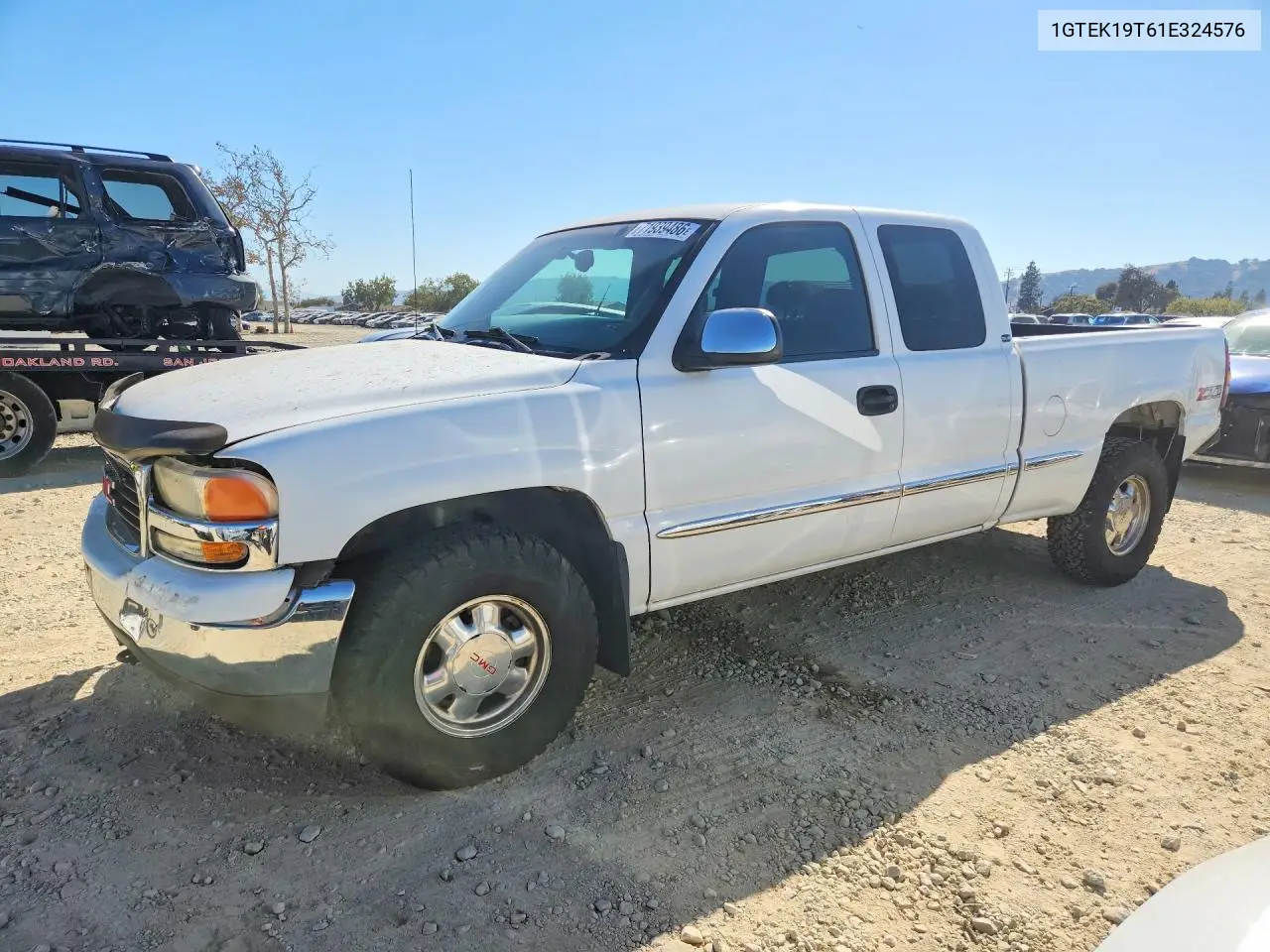 GMC SIERRA 2001, VIN 1GTEK19T61E324576