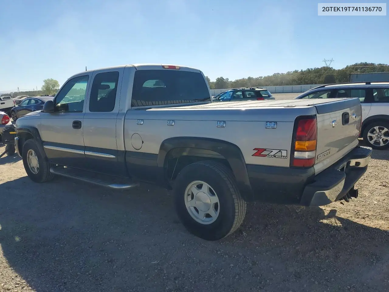 2004 GMC SIERRA VIN 2GTEK19T741136770 — фото 2