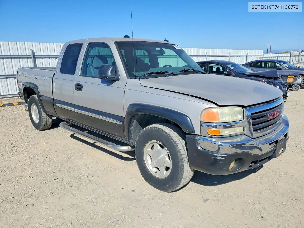 2004 GMC SIERRA VIN 2GTEK19T741136770 — фото 4