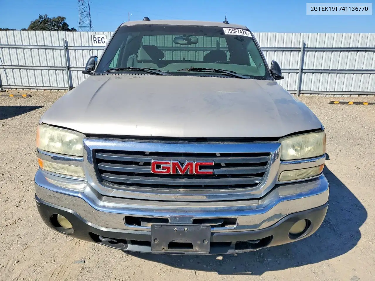 2004 GMC SIERRA VIN 2GTEK19T741136770 — фото 5