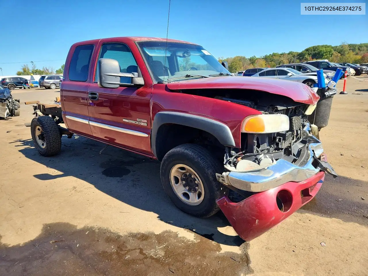 2004 GMC SIERRA VIN 1GTHC29264E374275 — фото 4