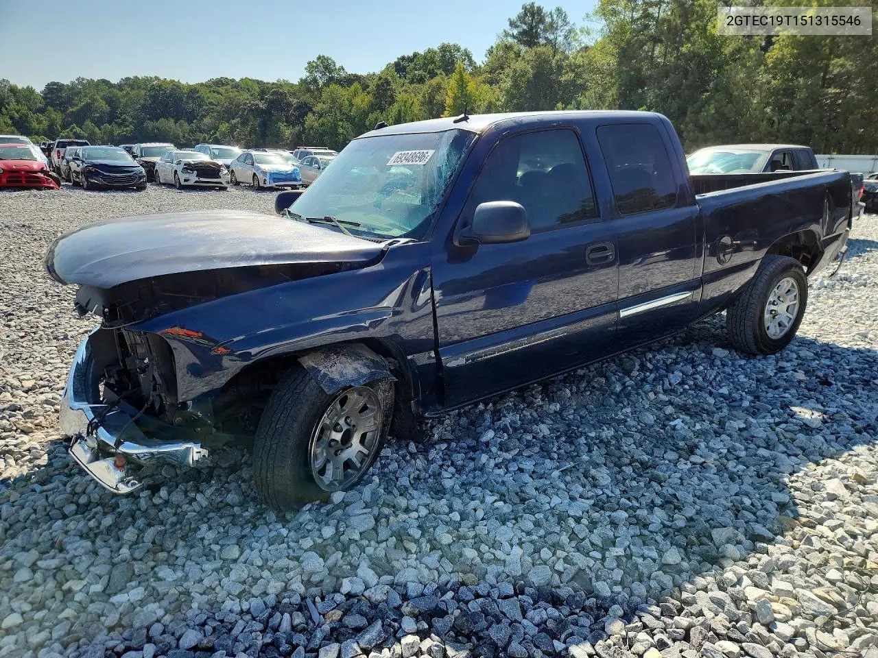 GMC SIERRA 2005, VIN 2GTEC19T151315546