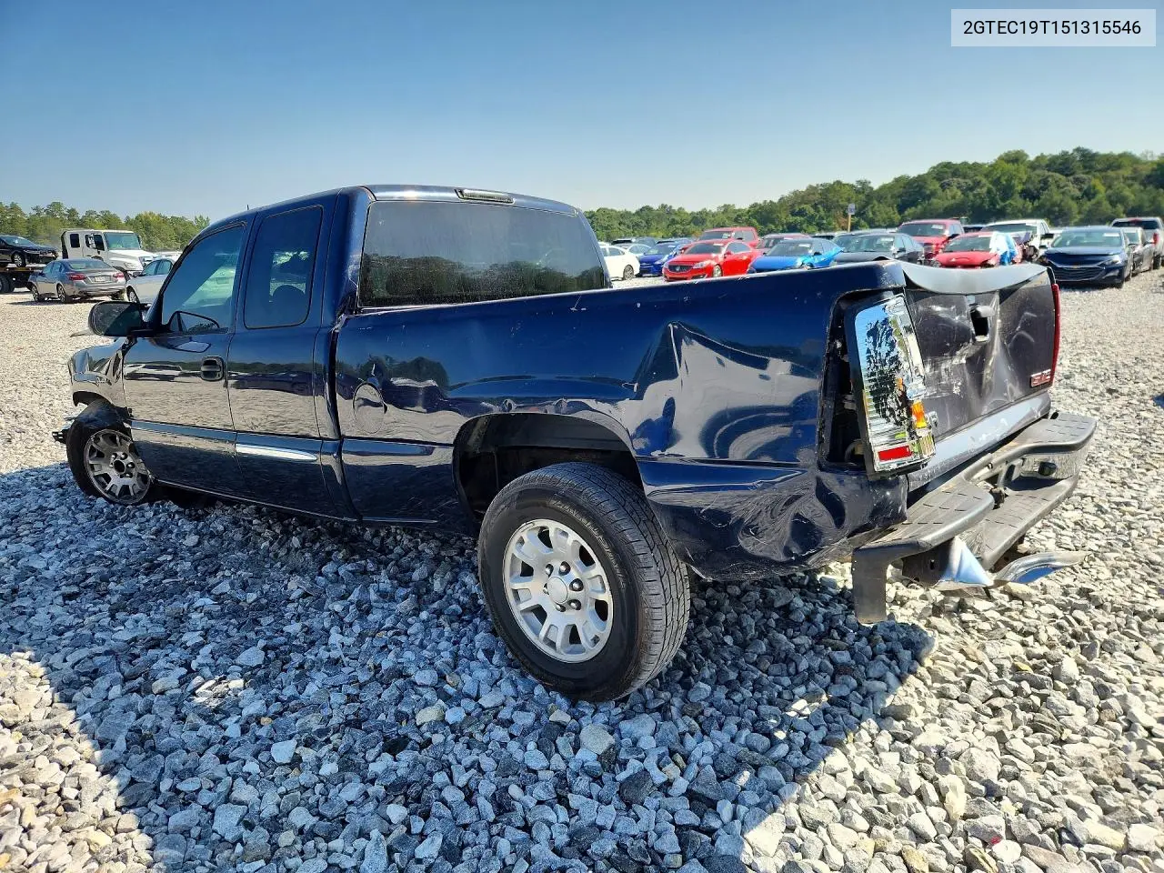 2005 GMC SIERRA VIN 2GTEC19T151315546 — фото 2