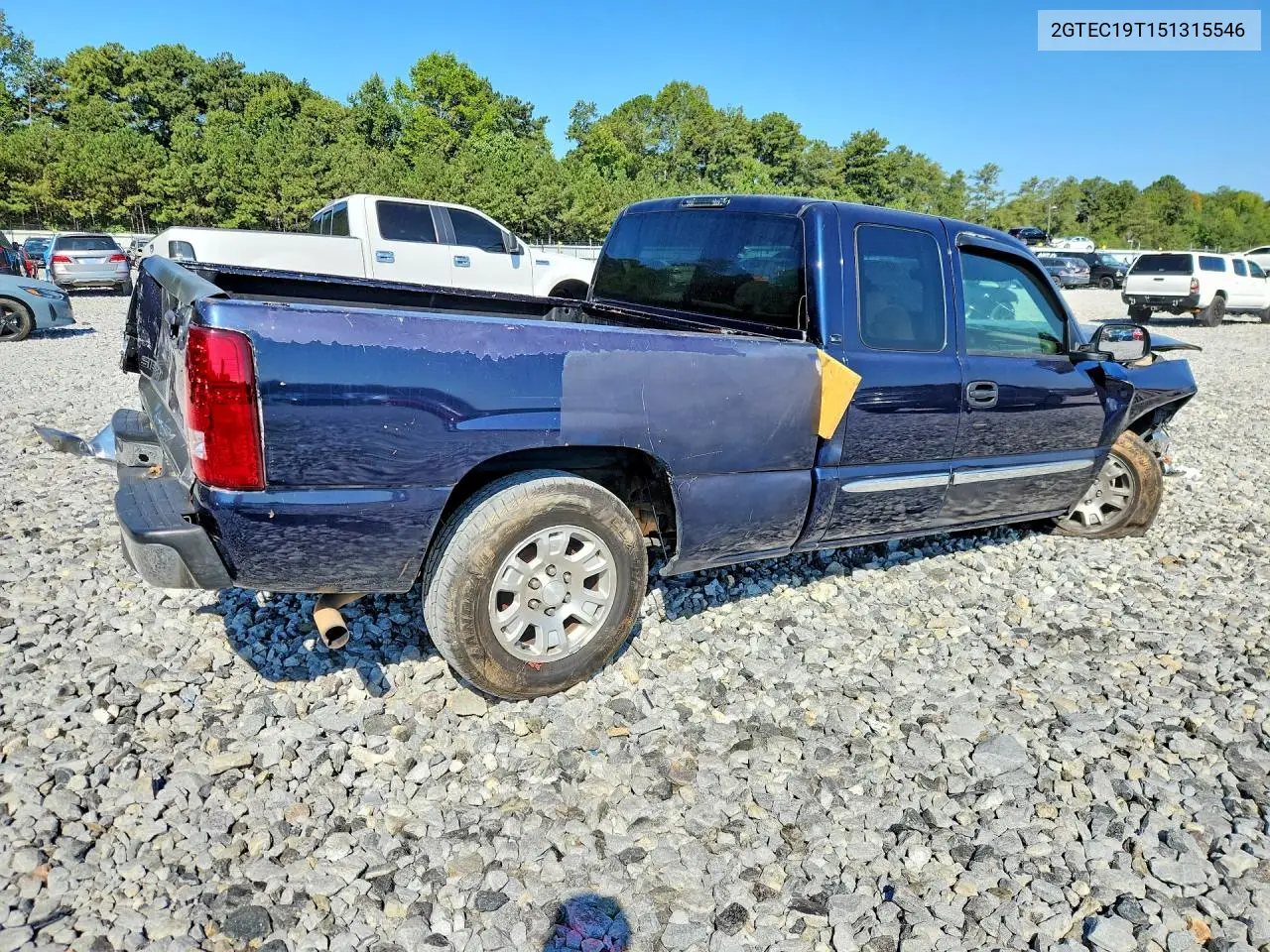 2005 GMC SIERRA VIN 2GTEC19T151315546 — фото 3