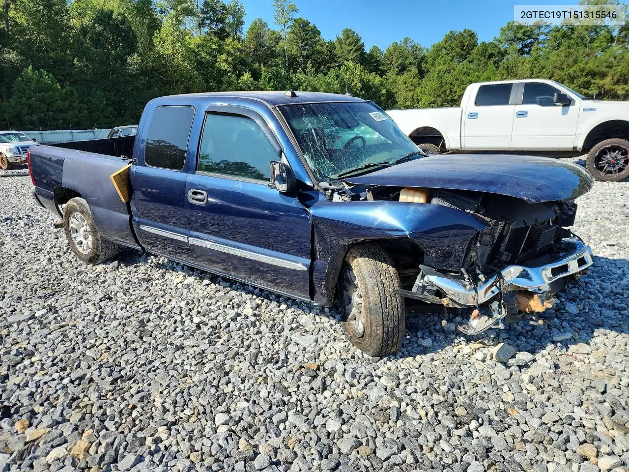 2005 GMC SIERRA VIN 2GTEC19T151315546 — фото 4