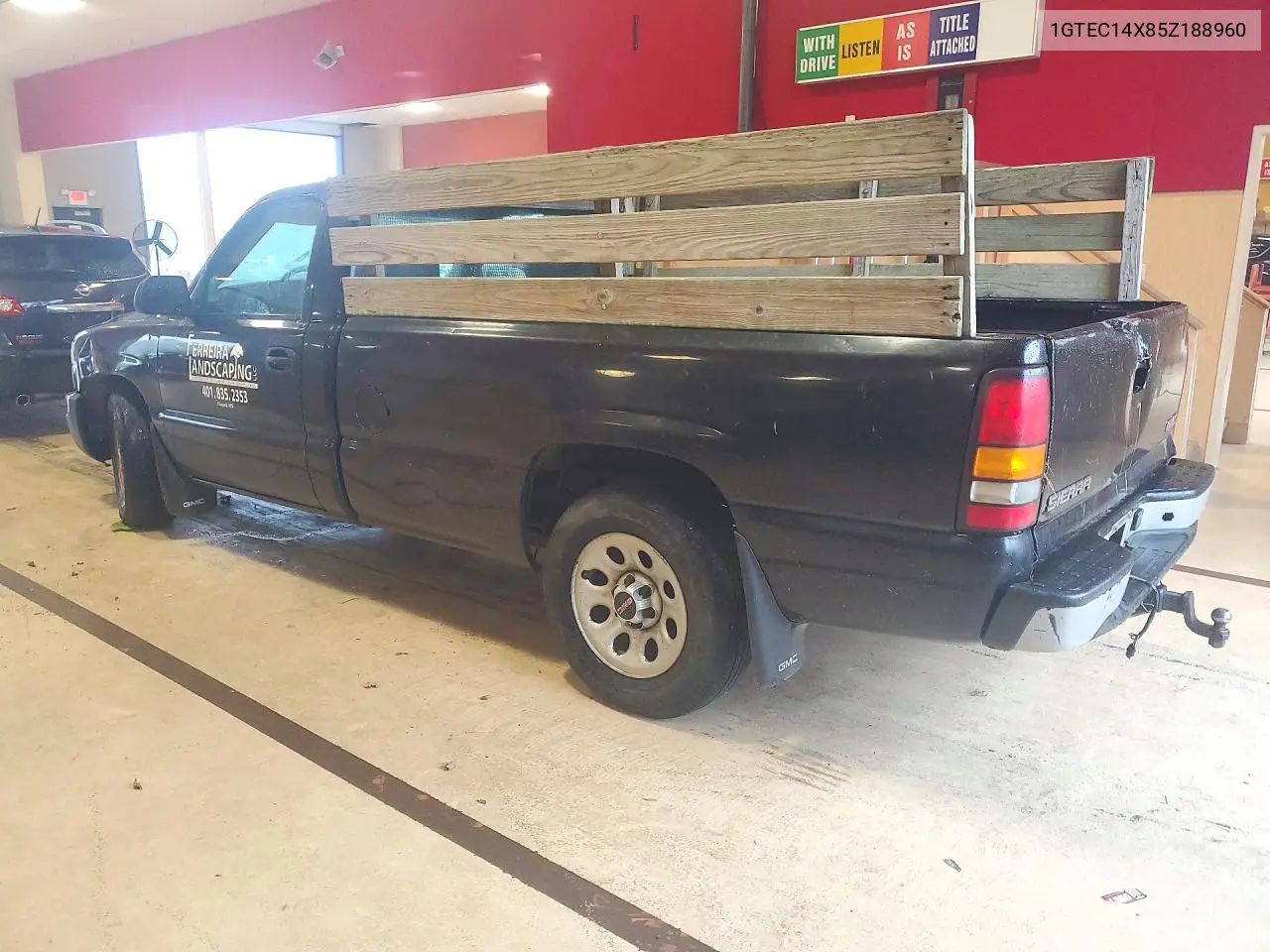 2005 GMC SIERRA VIN 1GTEC14X85Z188960 — фото 2
